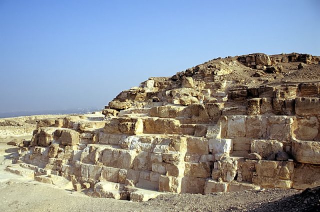 Corner of the unfinished Pyramid of Djedefre, Abu Rawash, Egypt. Photo by Roland Unger CC BY SA 4.0