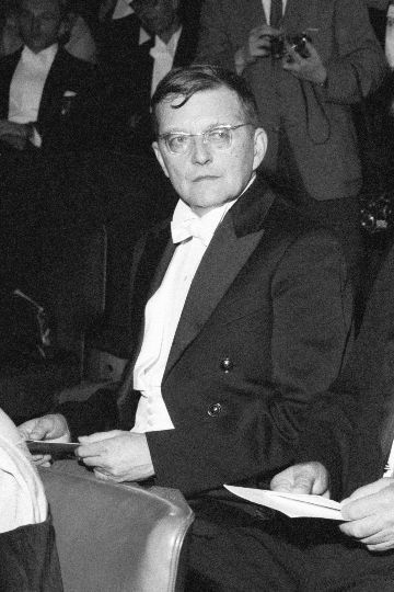 Dmitri Shostakovich in 1958.