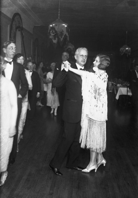 Edward and Frances Browning dancing