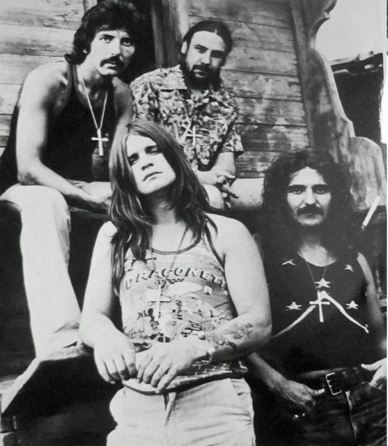 Osbourne (bottom left) with Black Sabbath in 1972.