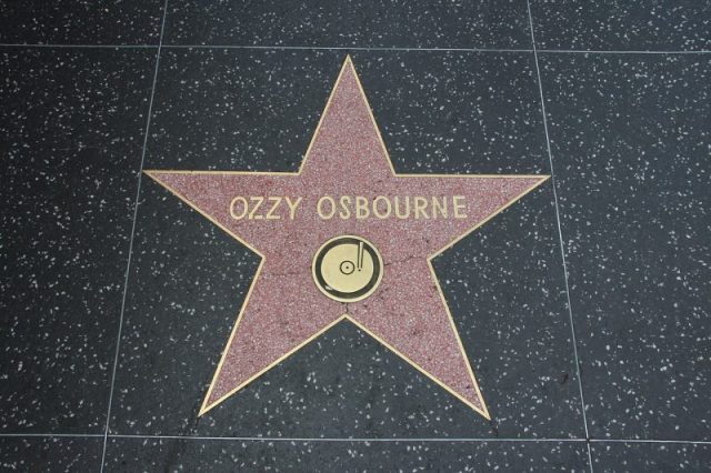 Osbourne’s star at the Hollywood Walk of Fame in Los Angeles April 27, 2012.