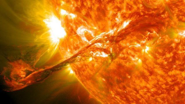 Solar Dynamics Observatory, the flare caused an aurora on Earth on September 3. Photo by NASA Goddard Space Flight Center CC BY 2.0