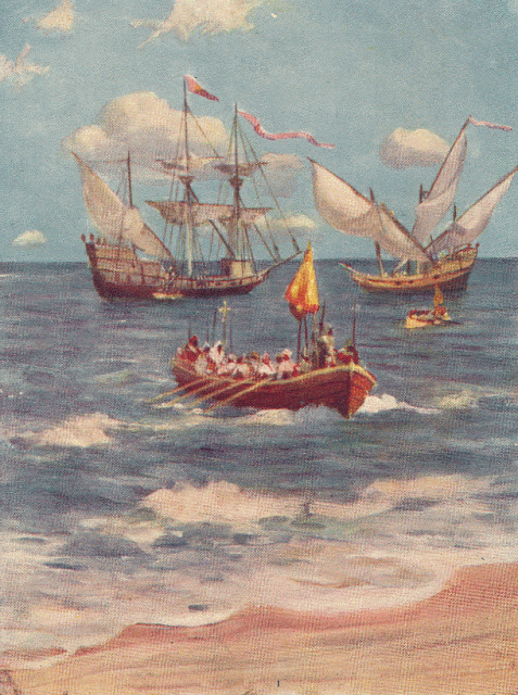 Vasco da Gama landing at Calicut