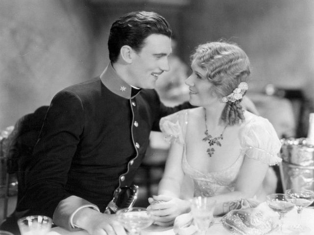 Walter Pidgeon and Vivienne Segal in a scene from the 1930 film Viennese Nights.