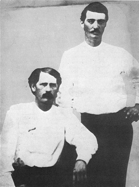 Wyatt Earp and Bat Masterson, 1876.