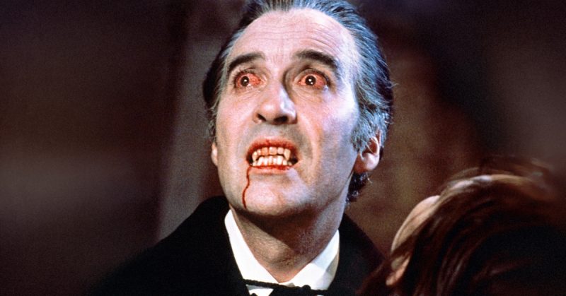 Christopher Lee as Dracula in Dracula