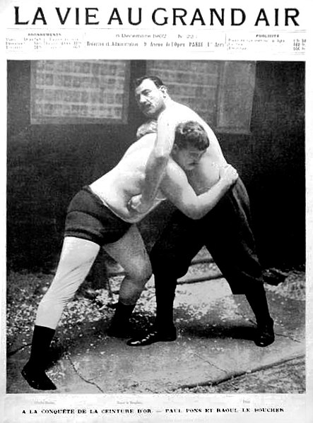 Wrestling in 1902.