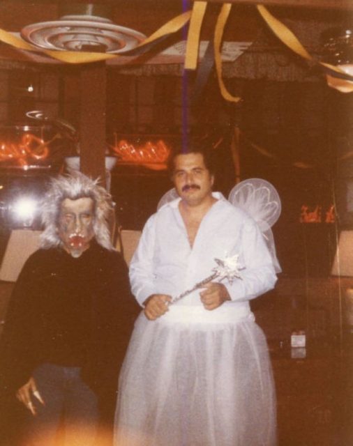 Nothing goes with a fairy costume on a grown man quite like a mustache.