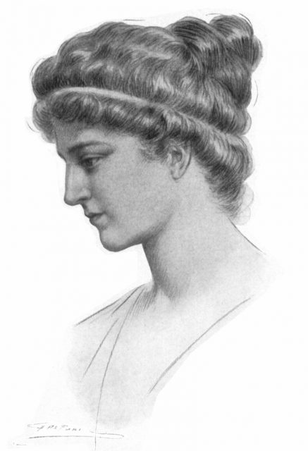 Fictional portrait of Hypatia by Jules Maurice Gaspard.