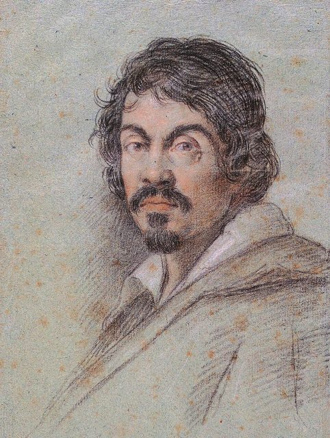 A portrait of the Italian painter Michelangelo Merisi da Caravaggio