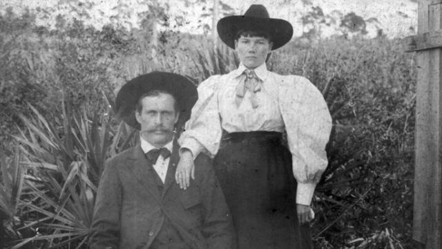Almanzo and Laura Ingalls Wilder in the 1890s. Photo by Herbert Hoover Presidential Library