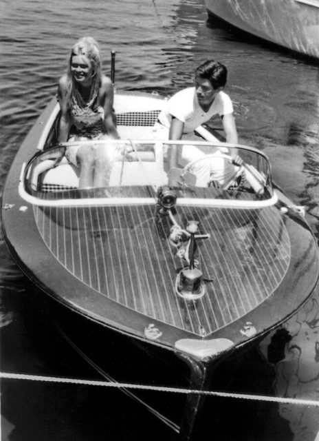 Bardot and Sami Frey in St. Tropez, 1963.