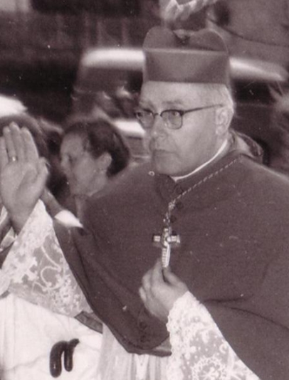Bishop Josef Stangl (May 1959) who approved the exorcism, ordering total secrecy. Photo by Ekpah CC BY-SA 3.0