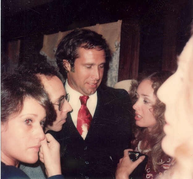 Chevy Chase at the private party after the premiere of the movie A Star is Born, December 1976. Photo By Alan Light CC BY 2.0