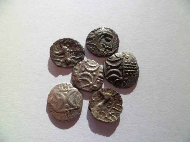 Collection of 1st century Boudicca Iceni hammered coins.