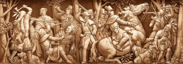 Death of Tecumseh, Frieze of the United States Capitol rotunda.