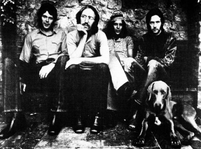 Clapton (right) with Derek and the Dominos.