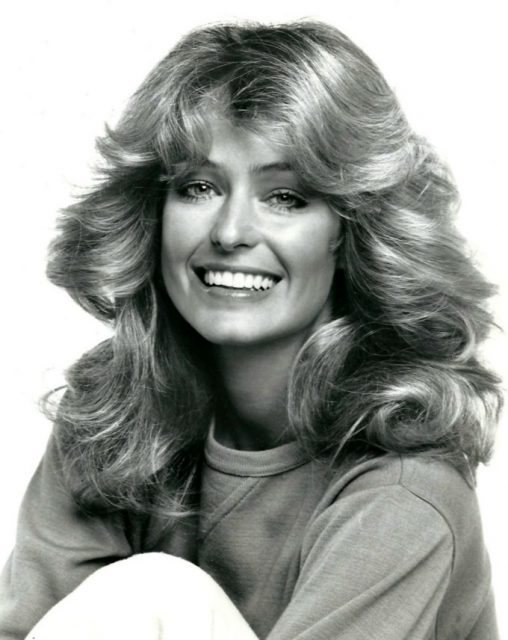 Photo of Farrah Fawcett from the television program Charlie’s Angels.