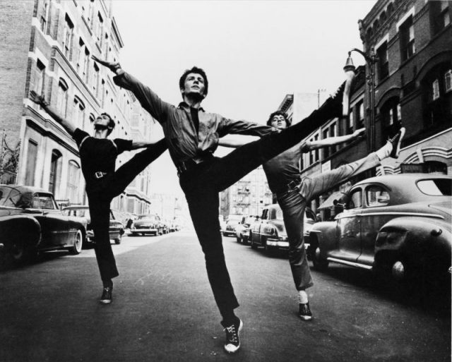 George Chakiris (center) dancing in the street in a publicity image issued for ‘West Side Story’. The musical, directed by Jerome Robbins (1918-1998) and Robert Wise (1914-2005), starred Chakiris as ‘Bernardo Nunez’. (Photo by Silver Screen Collection/Getty Images)