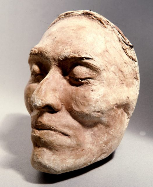 Death mask of Ishi, the last survivor of a small band of Yahi who escaped from a massacre of their people in 1865.