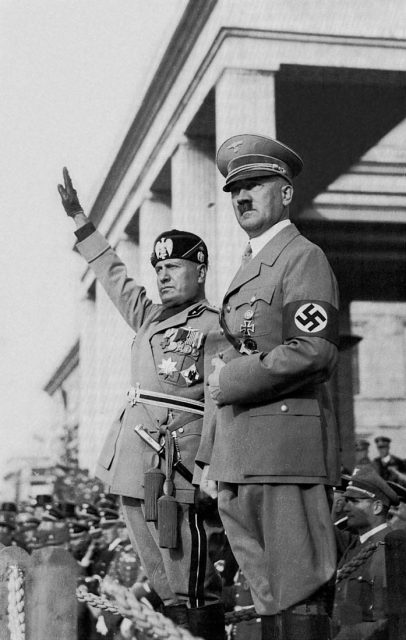 On October 25, 1936, an alliance was declared between Italy and Germany, which came to be known as the Rome-Berlin Axis.