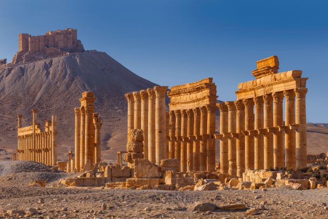 Palmyra, an ancient city in Syria.