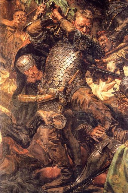 Jan Žižka in a detail of Jan Matejko’s Battle of Grunwald