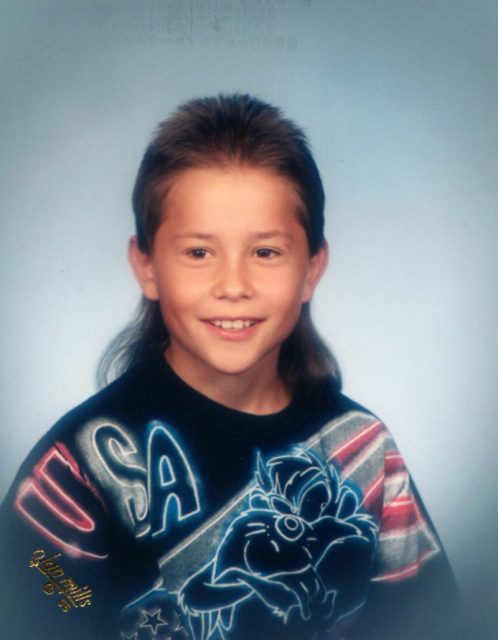 Kid with mullet. Photo by Clevergirl CC BY SA 2.0