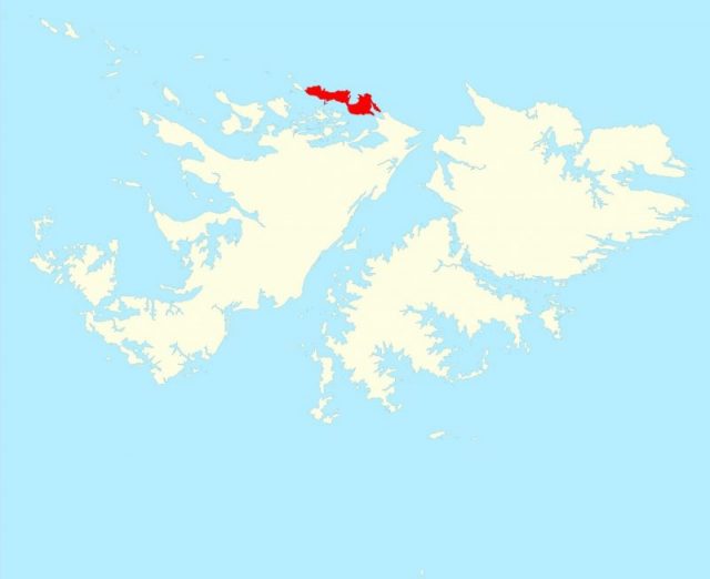Location of Pebble Island