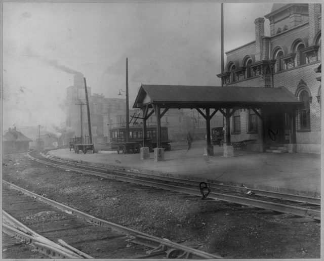 Railroad station in Alton, 1925.