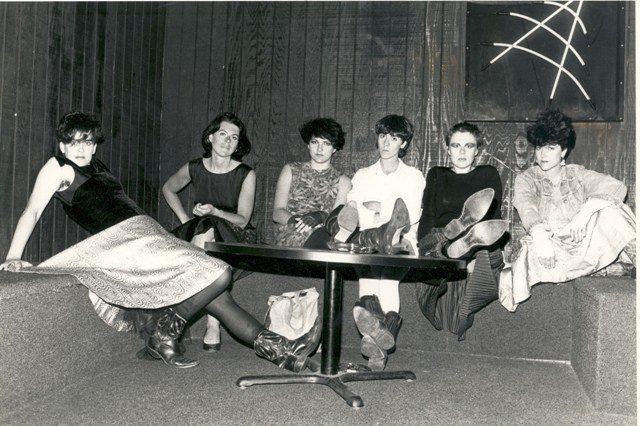 Têtes Noires, Minneapolis’ first all-female rock band, backstage at First Avenue. Photo by Catherine Settanni CC BY 2.0