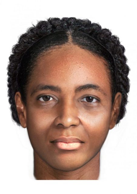 A facial reconstruction of what “The Woman in the Iron Coffin”created by forensic imaging specialist Joe Mullins. Credit: Impossible Factual / Joe Mullins