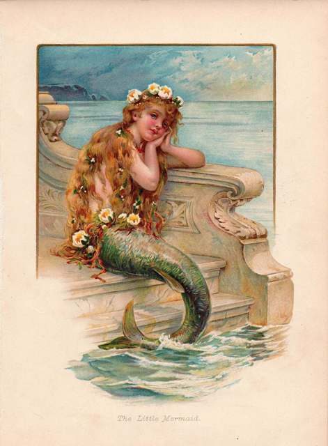 Illustration of The Little Mermaid by E. S. Hardy (circa 1890)