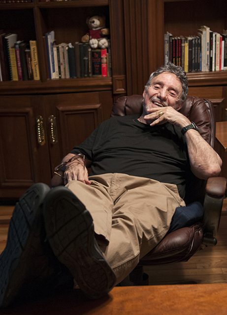 Author William Peter Blatty at his home office in 2009. Photo by jtblatty CC BY 4.0