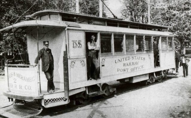 U.S. mail streetcar
