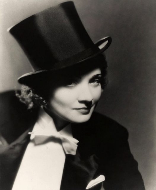 Marlene Dietrich in the film Morocco (1930)