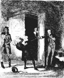 A 19th-century illustration of Bellingham’s assassination of Spencer Perceval