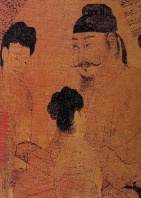A painting portraying Emperor Taizong of Tang by painter Yan Liben, c. 600 – 673.