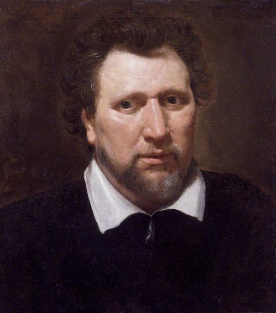 Ben Jonson by Abraham Blyenberch, c. 1617; oil on canvas painting at the National Portrait Gallery, London.