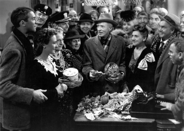 Ending scene of the film It’s a Wonderful Life. Photo by DazzlingWaitressGal CC BY SA 4.0