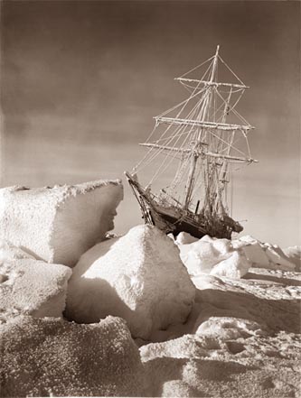 Photograph of the Weddell Sea Party on board the Endurance