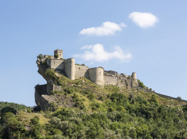 Castello di Roccascalegna in Abruzzi, Italy – June 13, 2013.