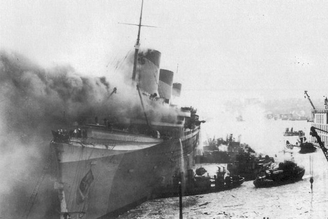 Suspicion about Mafia sabotage in the fire and sinking of the Normandie (renamed the Lafayette for war service), led to Operation Underworld