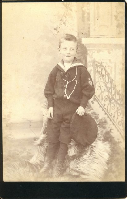 Portrait of a boy by Bertram Chevalier c. 1890.