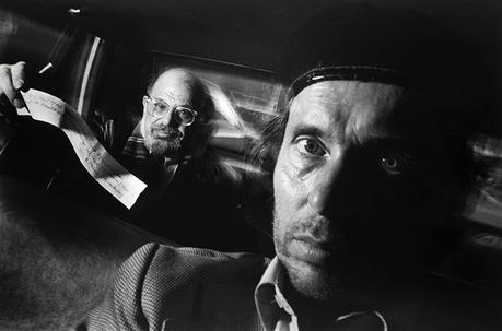 Self-Portrait with Passenger Allen Ginsberg, 1990 Photo by © Ryan Weideman, Courtesy of Bruce Silverstein Gallery, New York