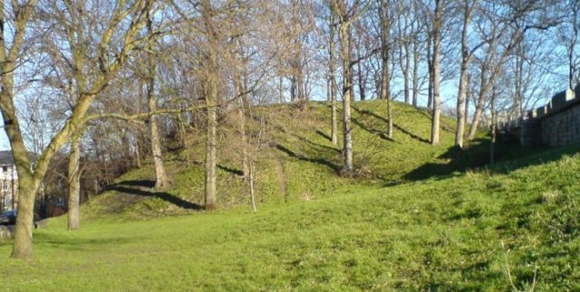 The remains of Baile Hill, the second motte-and-bailey castle built by William in York.