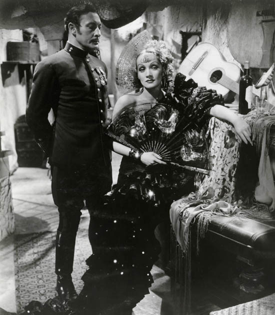 Lionel Atwill and Marlene Dietrich in The Devil is a Woman (1935).