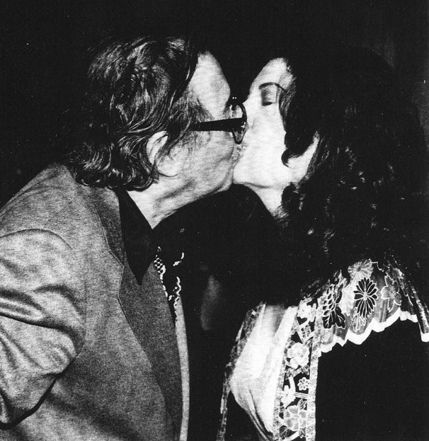 Tennessee Williams and Karen Kondazian at The Rose Tattoo play, 1979. Photo by Karen Kondazian CC BY-SA 3.0