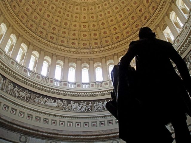Bush’s remains will lie in state inside the rotunda of the United States Capitol, pictured here in 2005. Photo by Matt H. Wade CC BY-SA 3.0