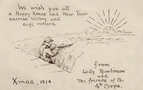 Christmas Truce postcard. Photo by Unknown – Internet CC BY-SA 4.0